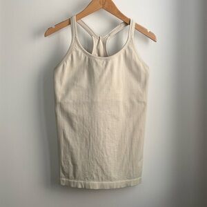 lululemon ebb to street tank ivory